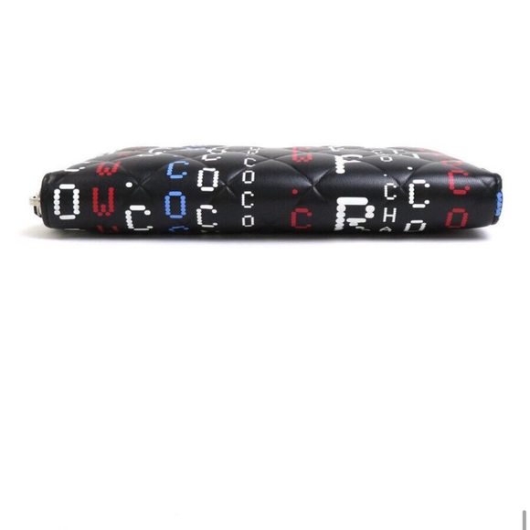 Authentic CHANEL Zip Around Long Wallet Black/ Multicolor Lambskin leather - Picture 13 of 15